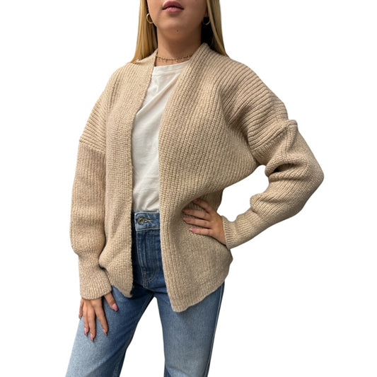 Cardigan In Lurex Cipria