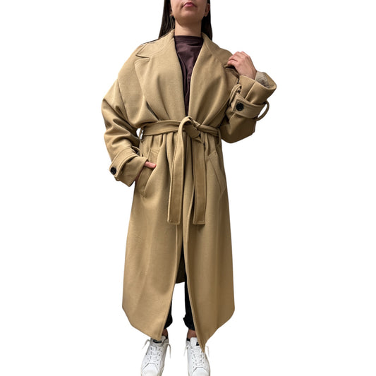 Cappotto Trench Cammello