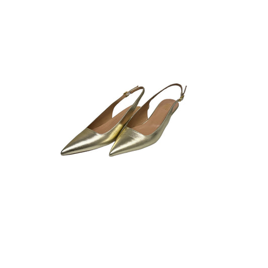 DÉCOLLETÉ SLINGBACK ORO IN PELLE