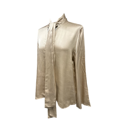 Blusa in Satin Con Scialle