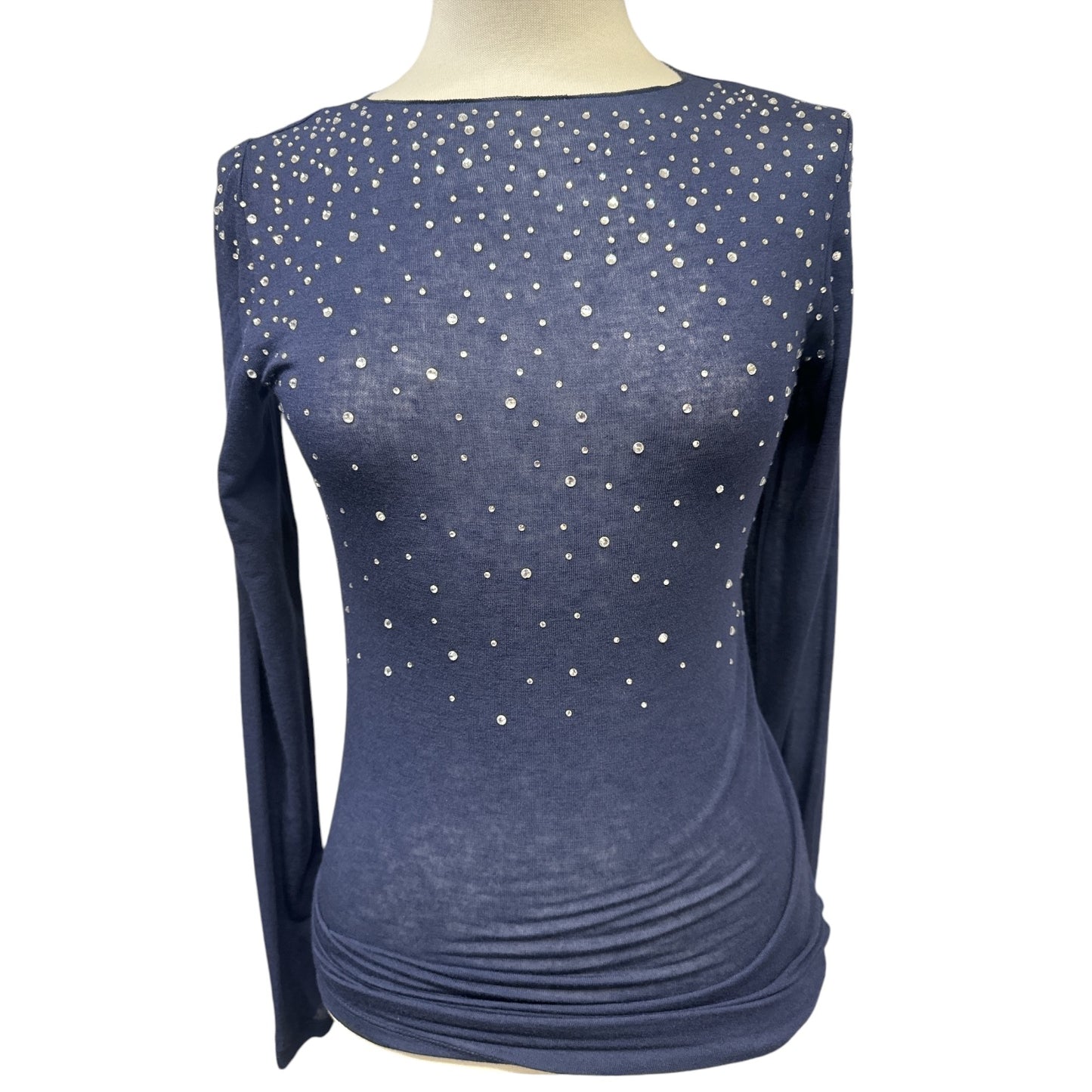 Maglia con Strass Tensione In