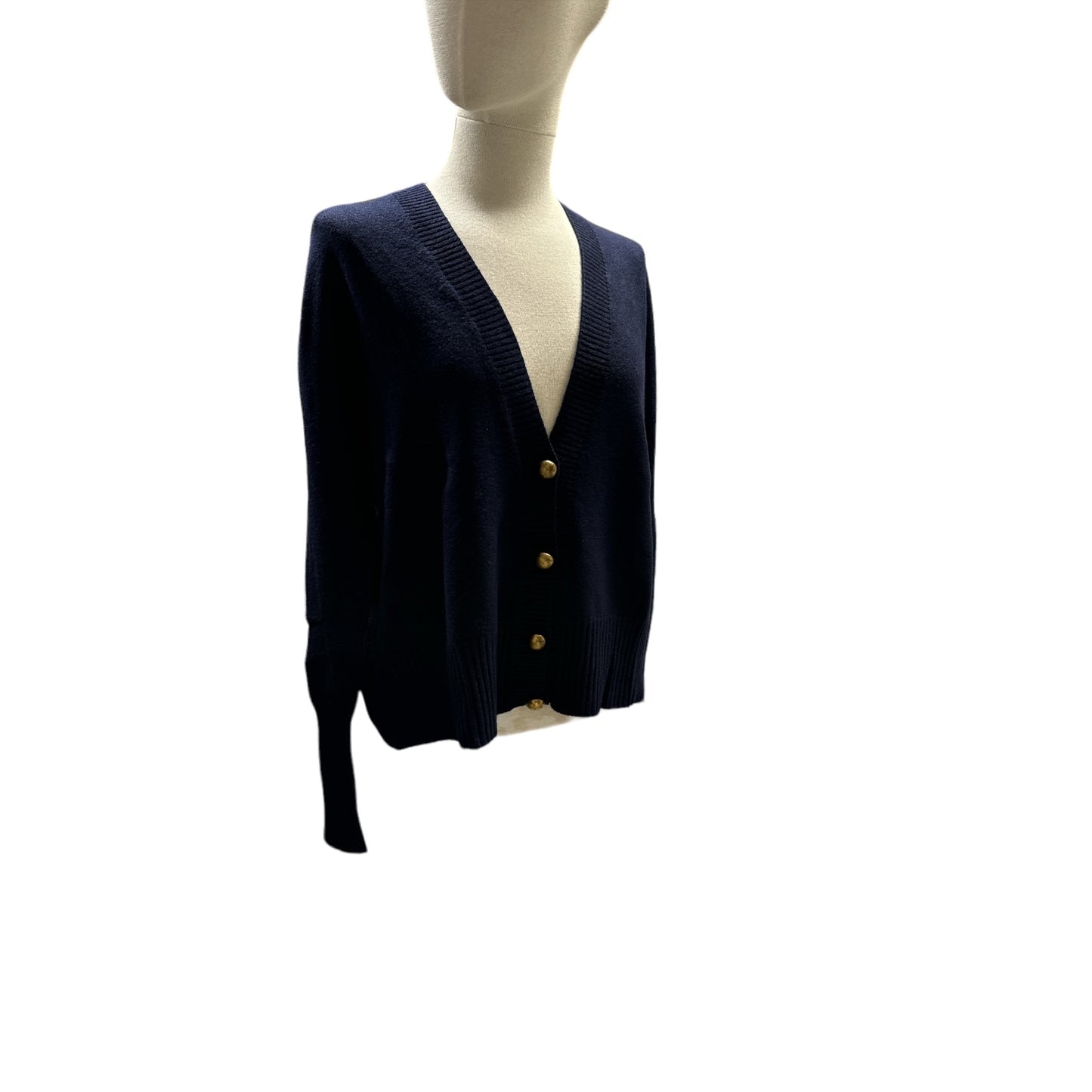 Cardigan con Bottone Oro Tensione In