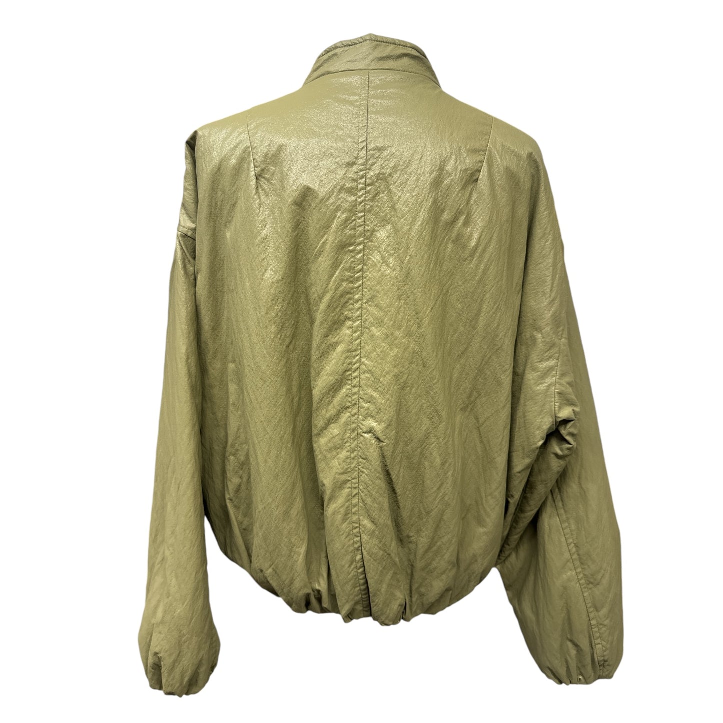 Bomber Oversize Militare Effetto Pelle