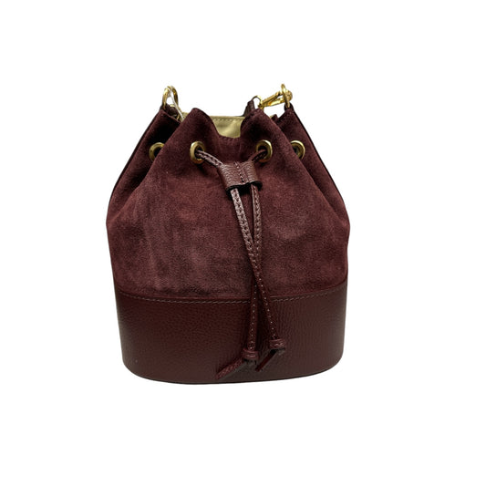 Borsa Secchiello in Suede Abbigliamento Armonia