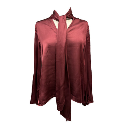 Blusa in Satin Con Scialle