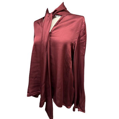 Blusa in Satin Con Scialle