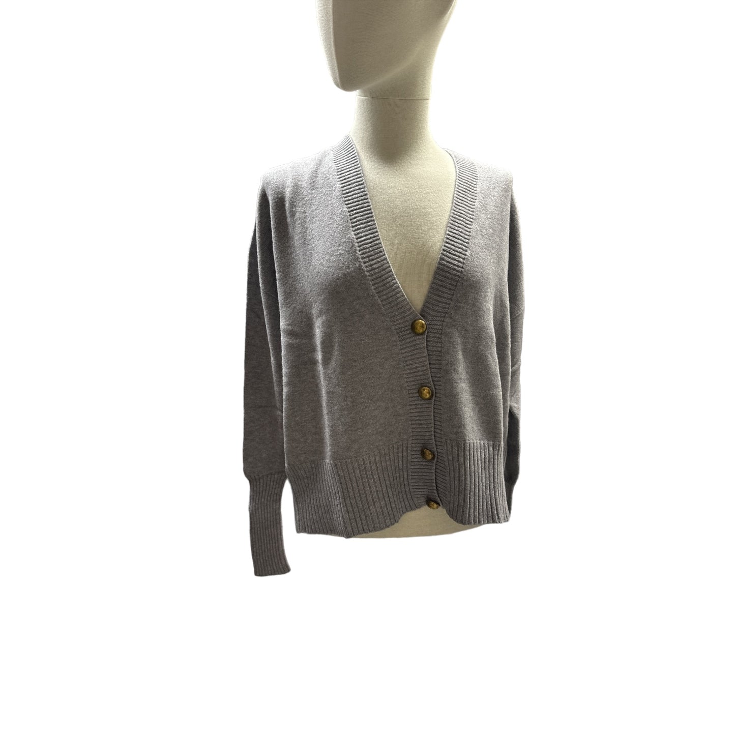 Cardigan con Bottone Oro Tensione In