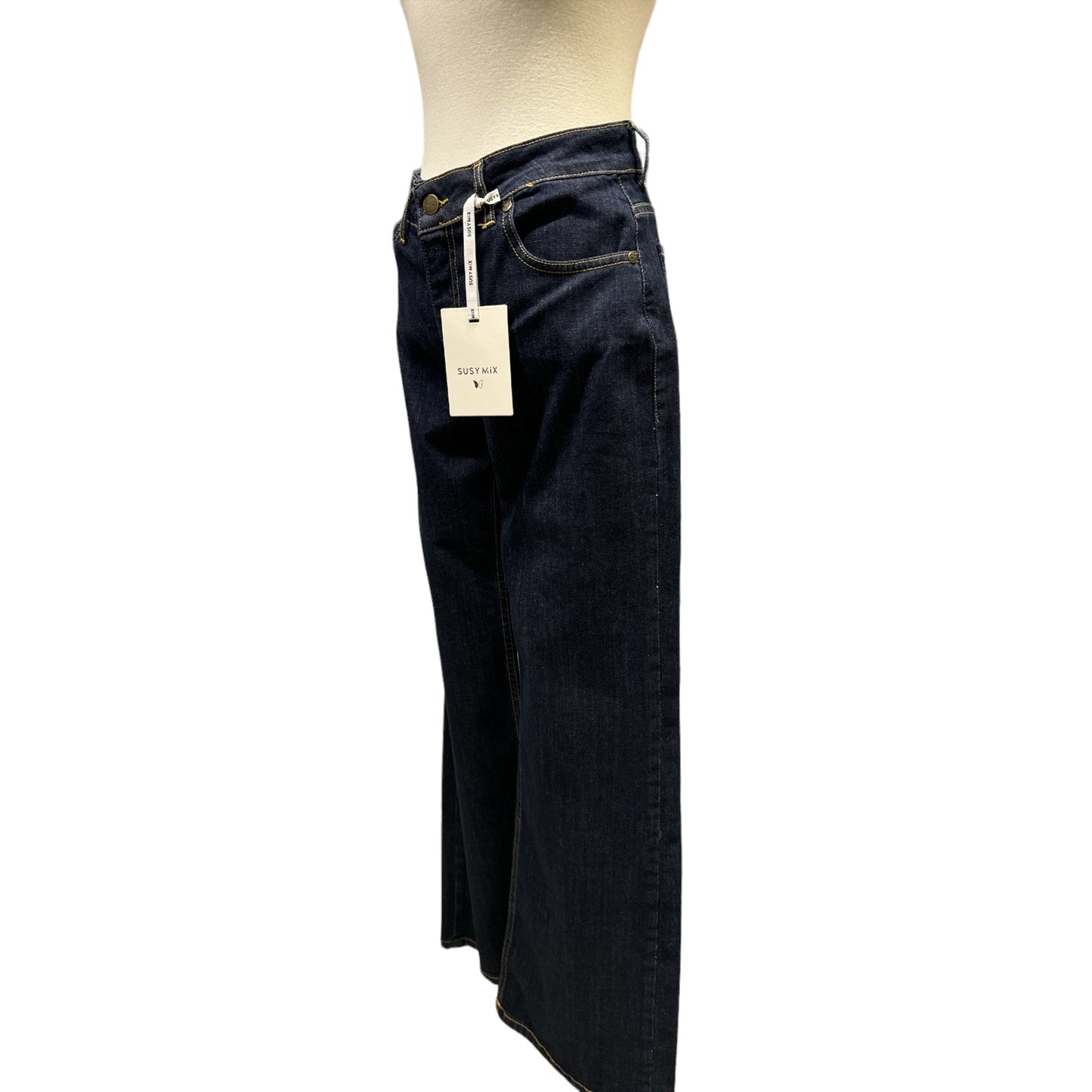 Pantalone a Gamba Dritta in Jeans Susy Mix