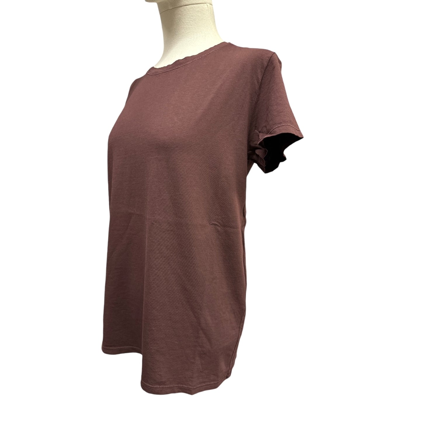 T Shirt Girocollo Marrone e Bordeaux Vicolo