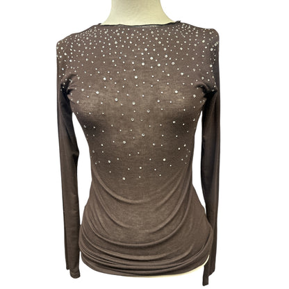 Maglia con Strass Tensione In