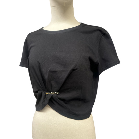 T Shirt Crop con Spilla Vicolo