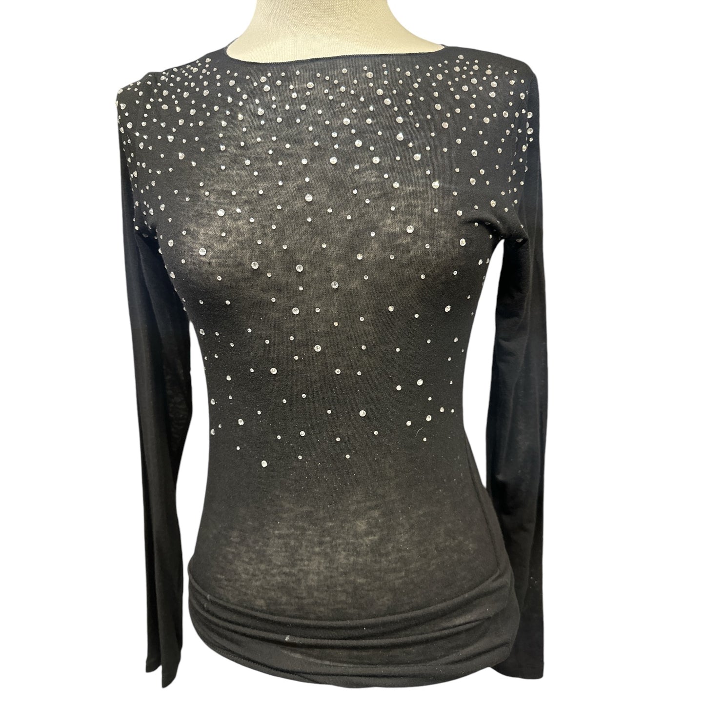 Maglia con Strass Tensione In